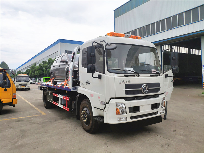 東風(fēng)天錦一拖二平板清障車(chē) 東風(fēng)天錦一拖二平板清障車(chē)