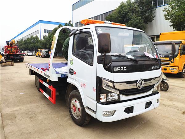 東風小凱普特藍牌平板清障車