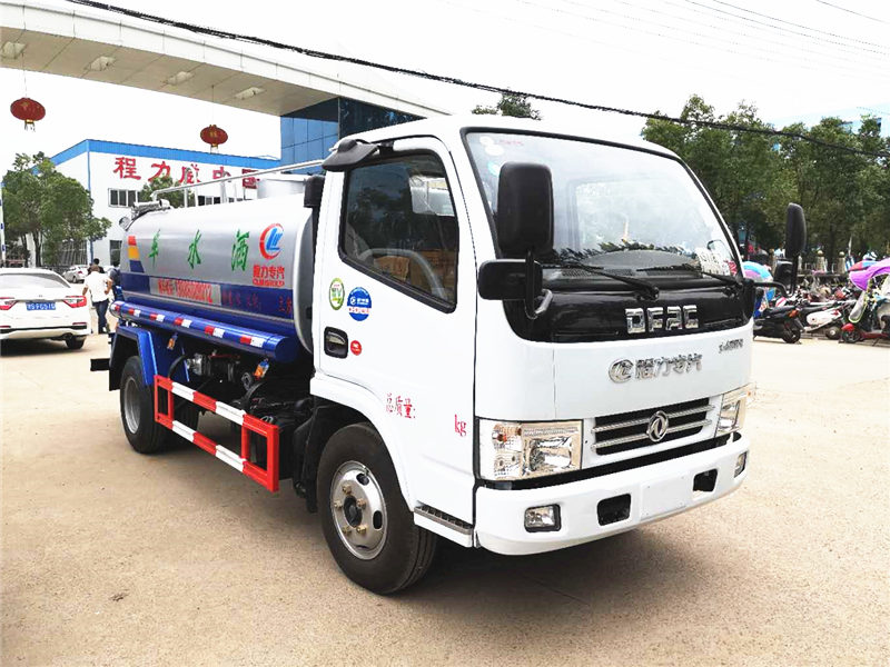 湖北程力5噸灑水車計算噴灑量