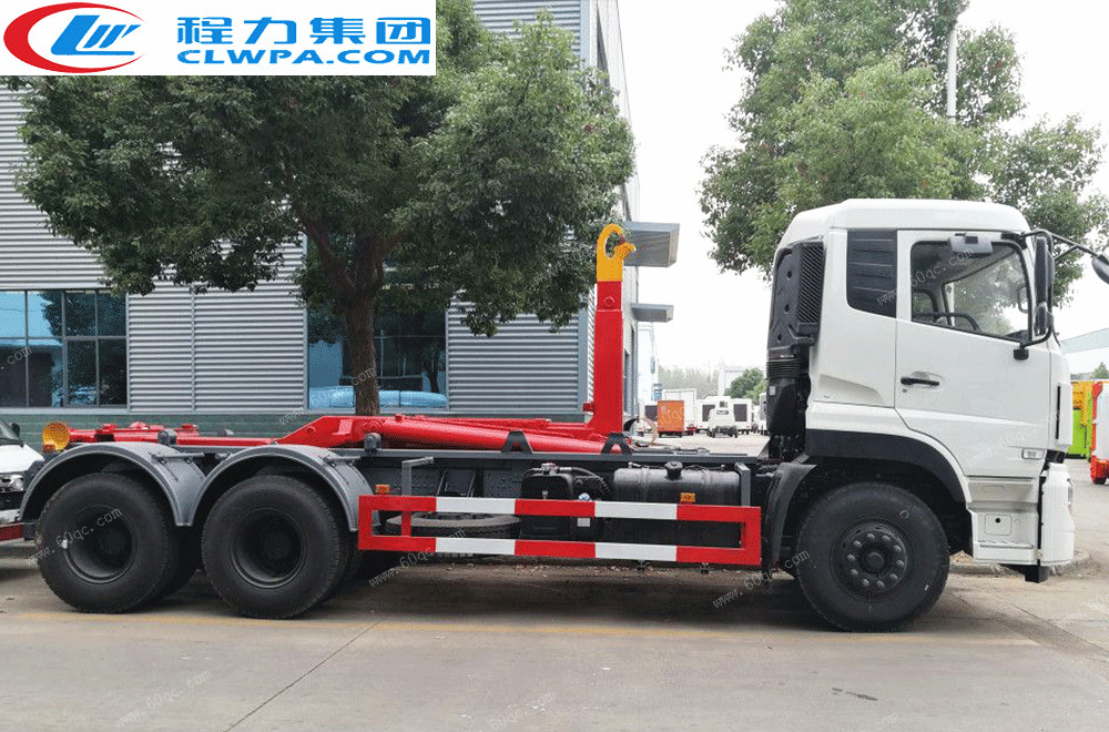 國五東風(fēng)天龍后雙橋車廂可卸式垃圾車